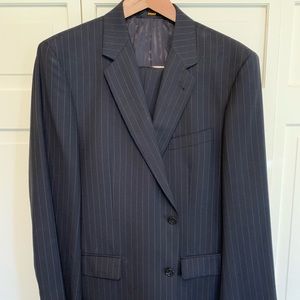 Baroni Couture Super 150’S Wool Suit, Navy Pnstrp